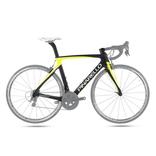 Pinarello Gan S T700 Carbon Fiber Frameset - Black / Fluro Yellow