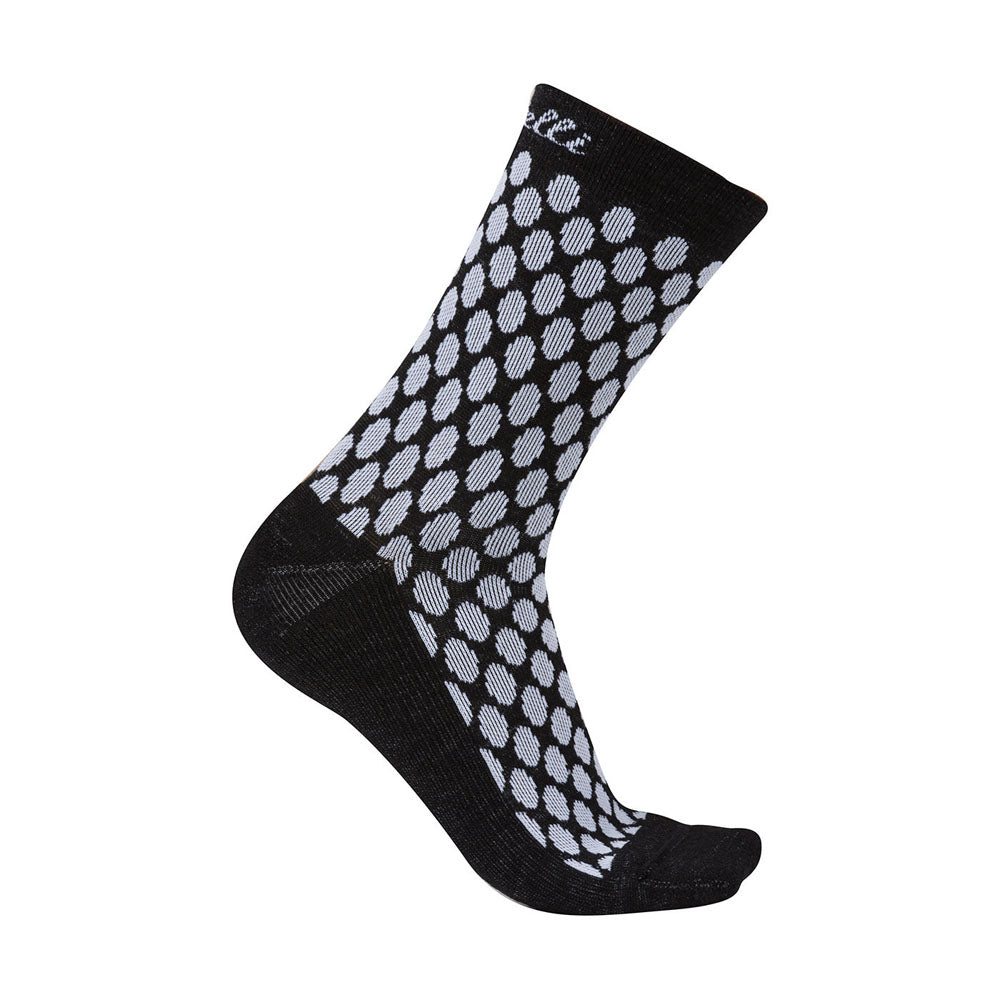 Castelli Womens Sfida Merino Socks Black / White Open Road Cycles