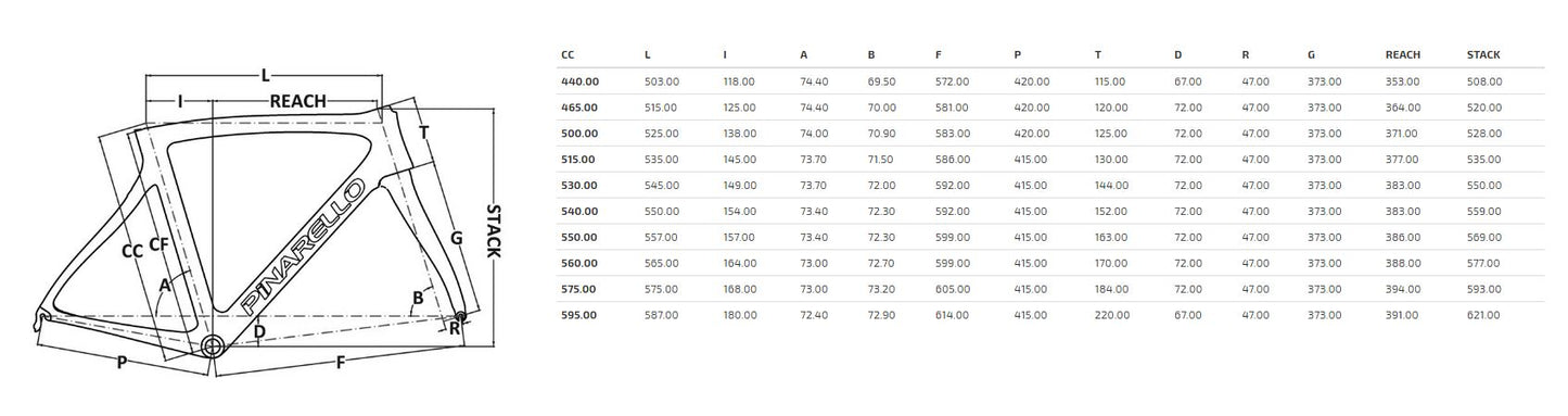 Pinarello Gan Carbon Fiber Frameset - Carbon Red