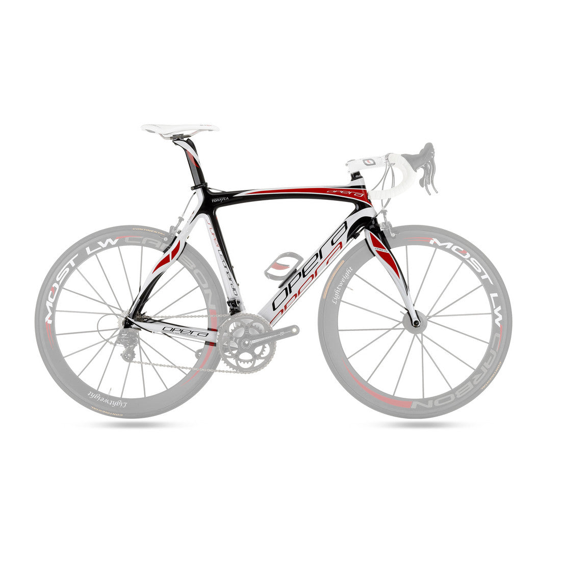 Opera Performance Carbon Layering Opera Super Leonardo Carbon Fiber Frameset - White – Open Road Cycles