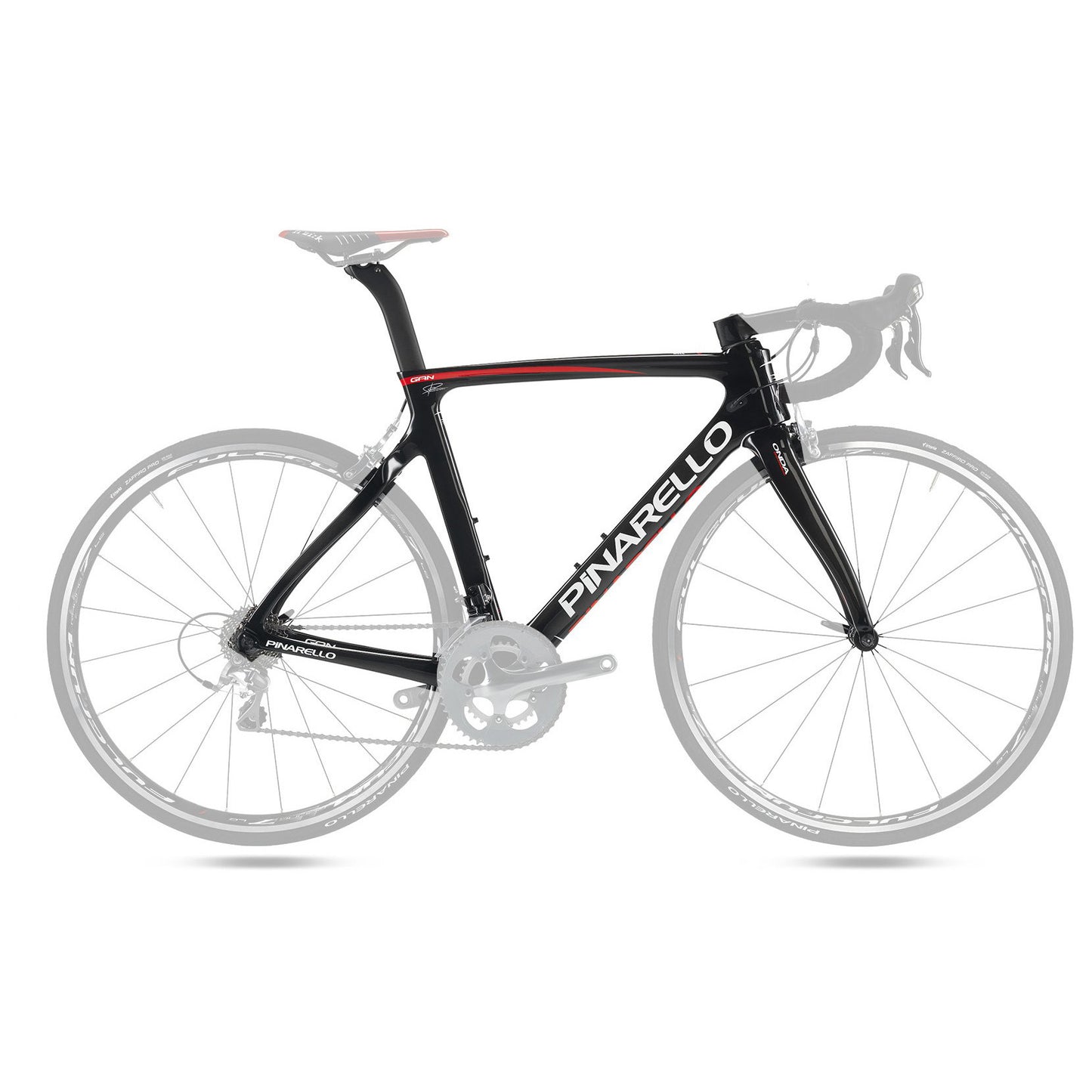 Pinarello Gan Carbon Fiber Frameset - Carbon Red