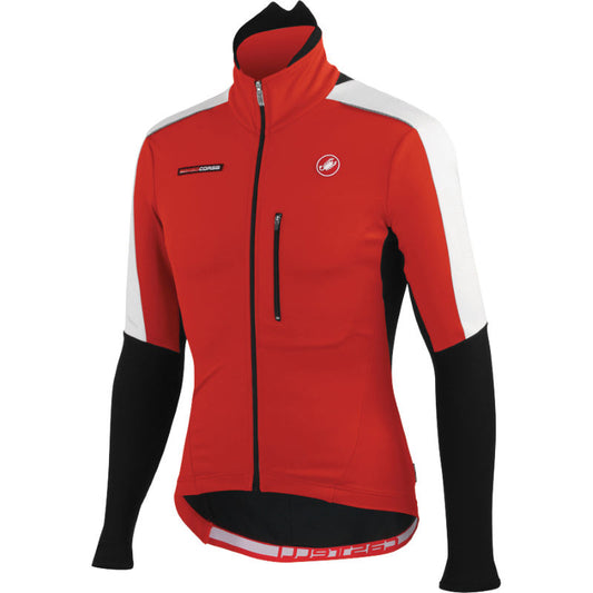 Castelli Mens Trasparente Due Cycling Jacket - Red Black