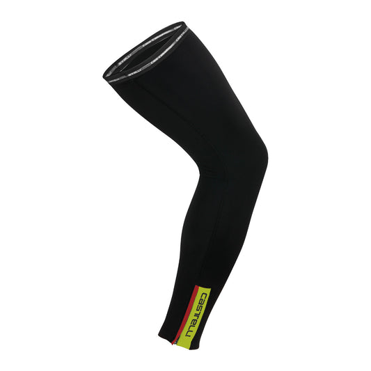 Castelli Thermoflex Leg Warmers - Black Fluro Yellow