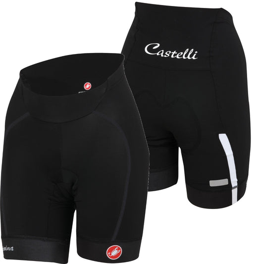 Castelli Womens Velocissima Shorts - White  / Black