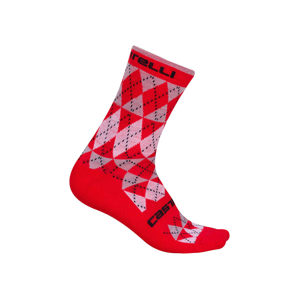 Castelli Mens Diverso Merino Socks - Red