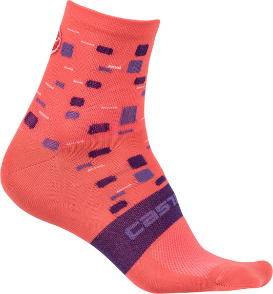 Castelli Womens Climbers Cycling Socks - Salmon Pink