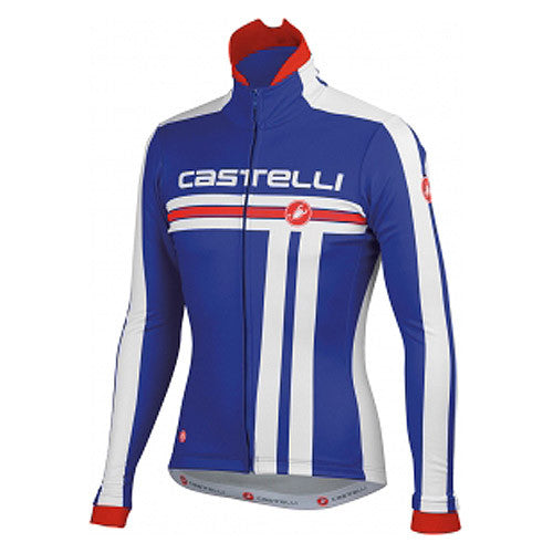 Castelli Mens Free Cycling Jacket - Blue - Small Only