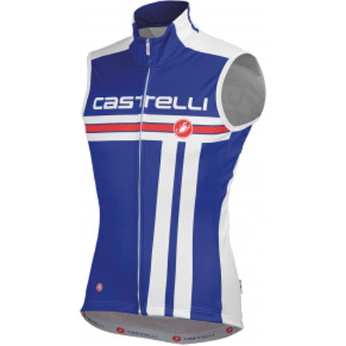 Castelli Mens Free Windstopper Vest - Blue