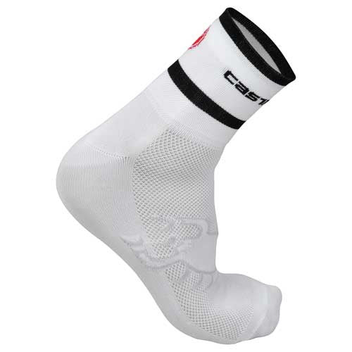 Castelli Mens Logo 9 Socks - White