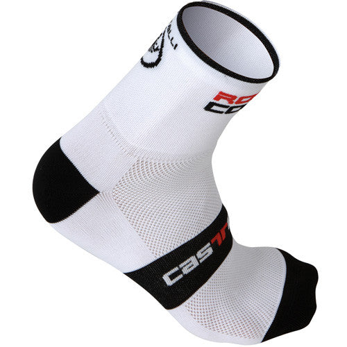 Castelli Mens Rosso Corsa 9 Socks - White