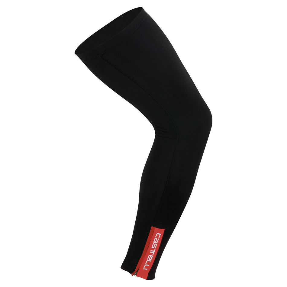 Castelli Thermoflex 2 Warm Fleece Cycling Leg Warmers – Black – Unisex Adult