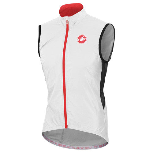 Castelli Mens Velo Rain Vest - White