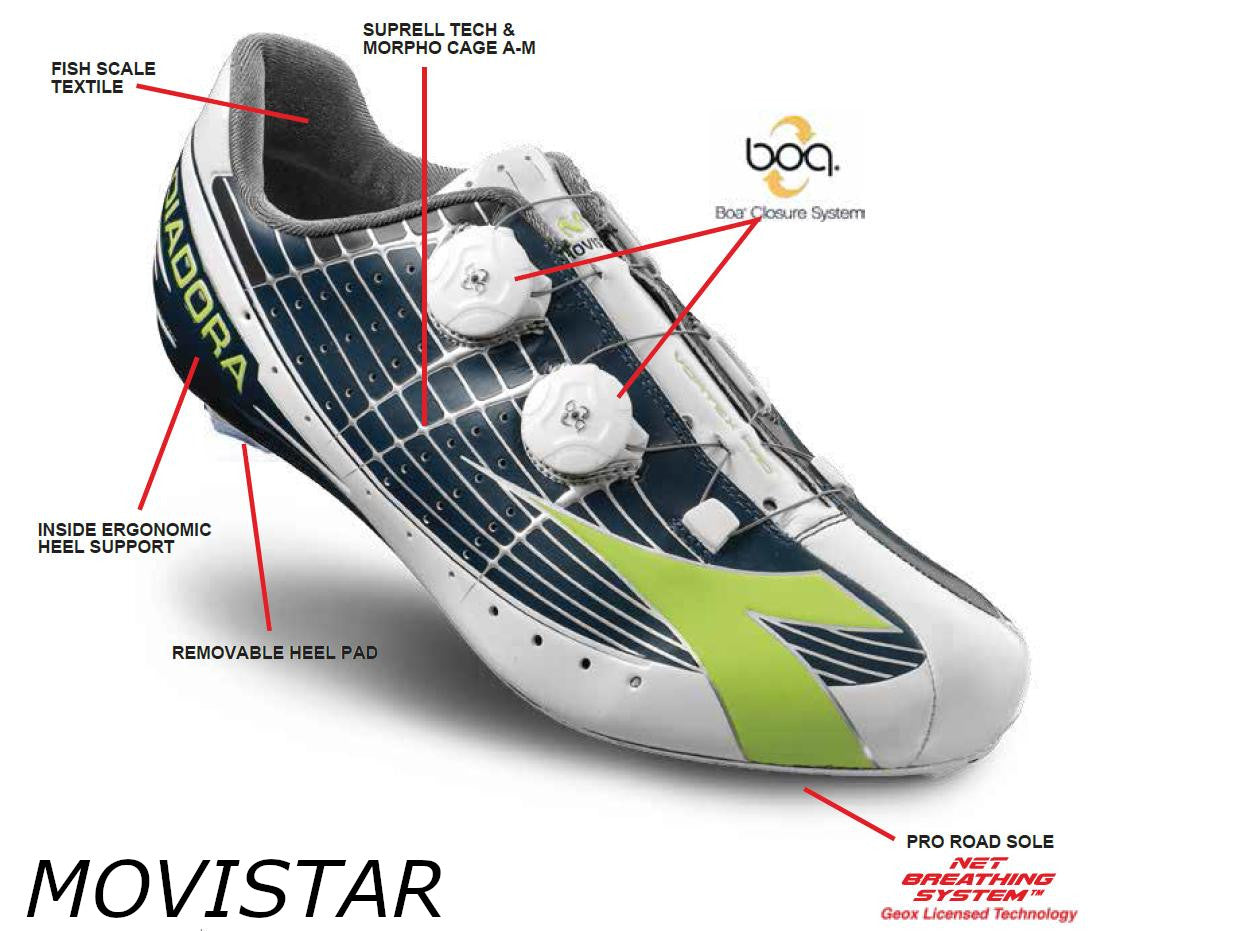 Diadora Vortex-Pro Carbon Sole Cycling Shoes