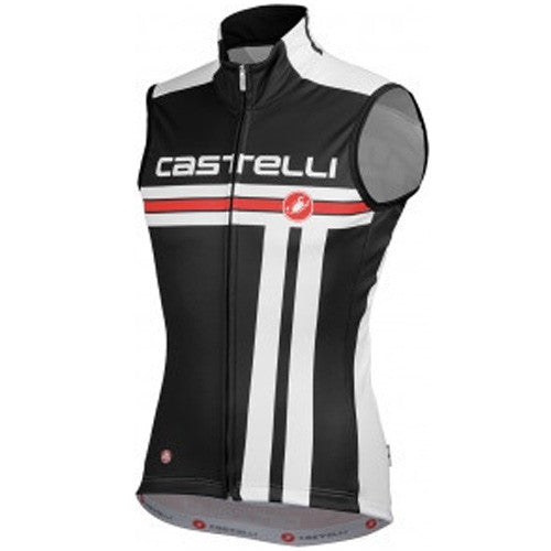 Castelli Mens Free Windstopper Vest - Black/White