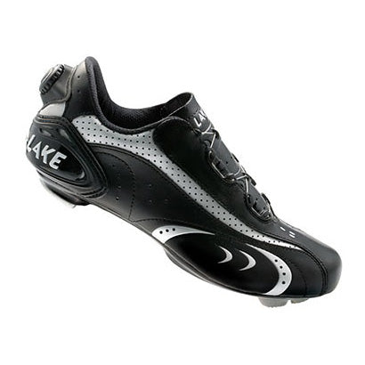Lake Mens CX170 Road BOA Cycling Shoes - Black/Silver