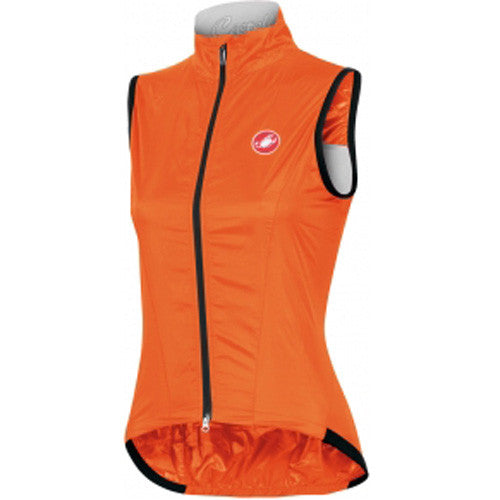 Castelli Womens Leggera Rain Vest - Orange