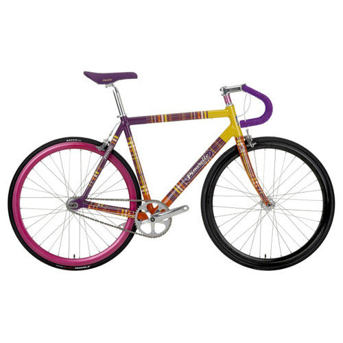 Pinarello LUNGAVITA Alloy Single Speed Bike - Soho Yellow Purple