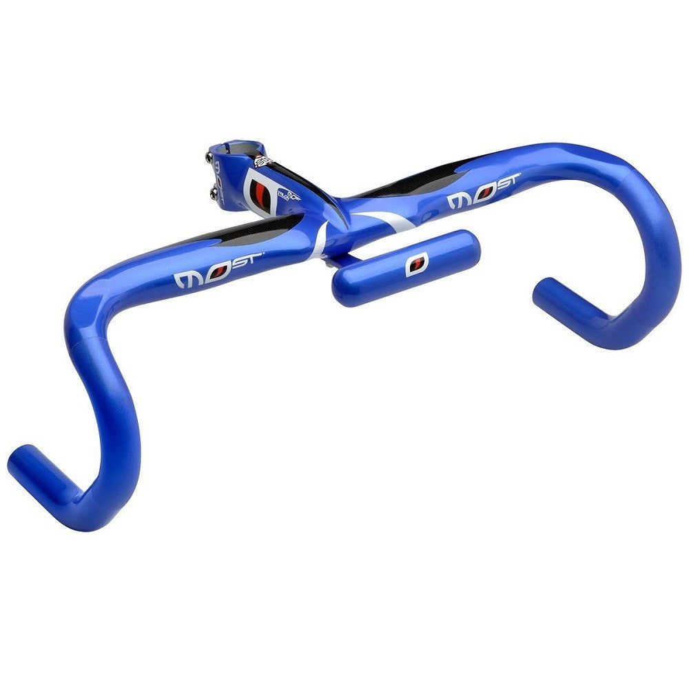 Pinarello Most Talon One Piece Carbon Integrated Handlebar - Blue