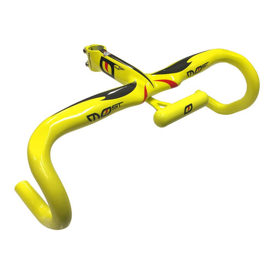 Pinarello Most Talon One Piece Carbon Integrated Handlebar - Yellow